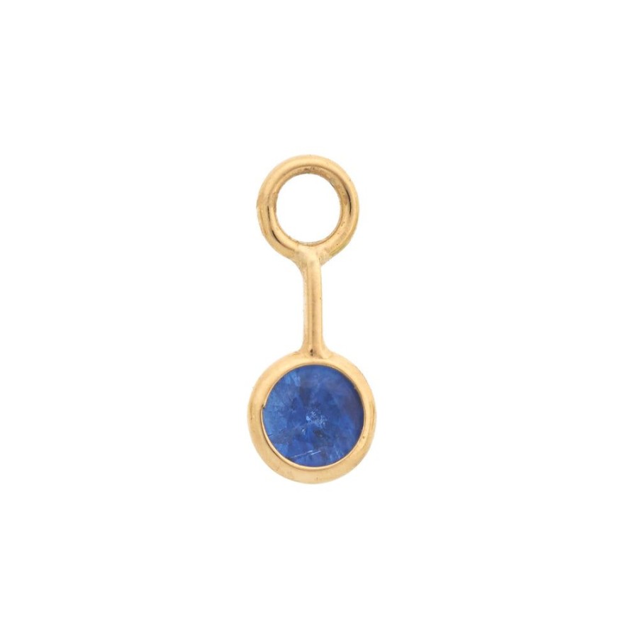 Jewelry YI Collection | Sapphire Dot Hoop Charm