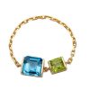 Jewelry YI Collection Chain Rings | Topaz & Peridot Chain Ring