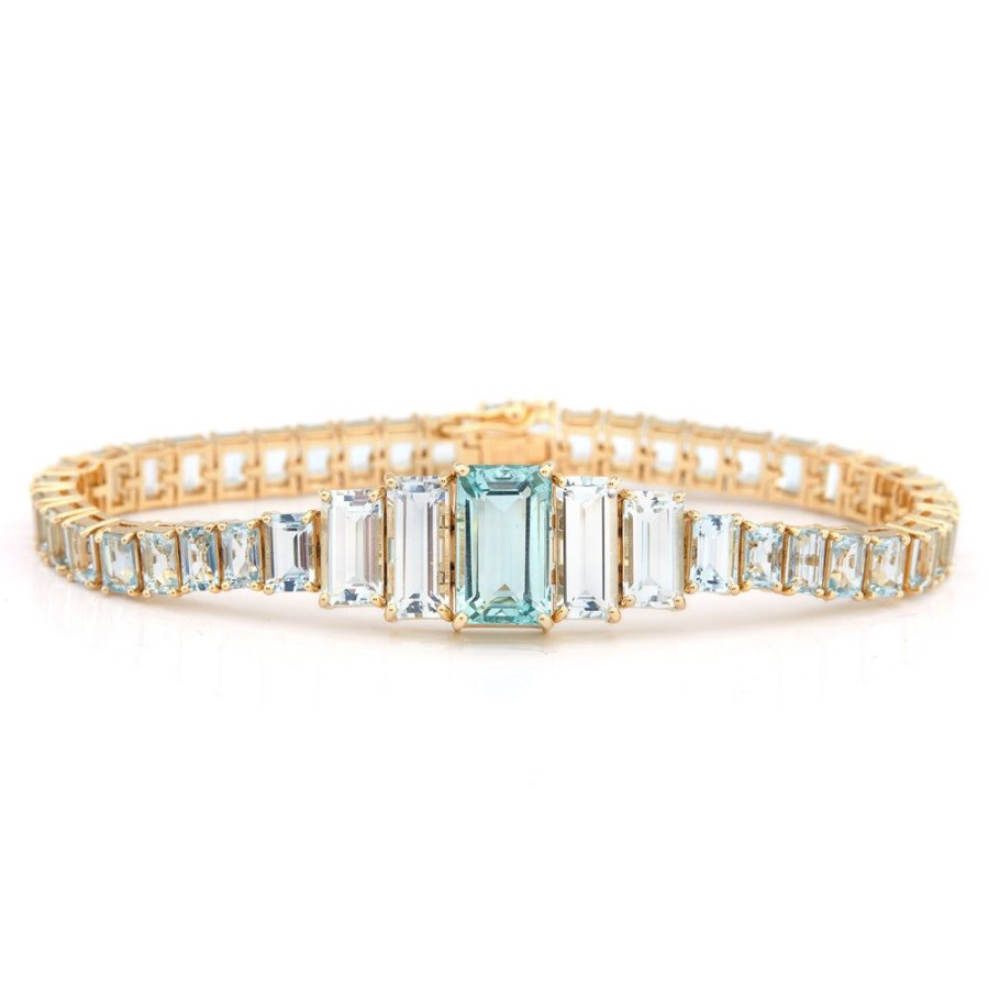 Jewelry YI Collection | Aquamarine Echo Bracelet