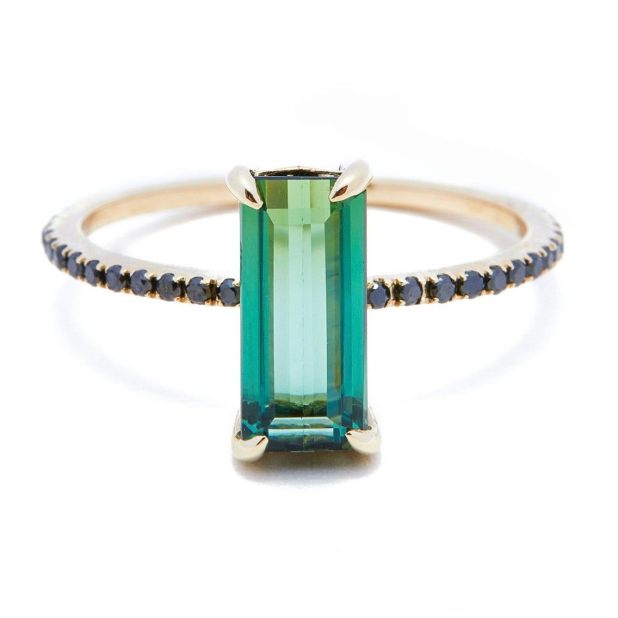 Jewelry YI Collection Something Bigger | Tourmaline & Black Diamond Ring