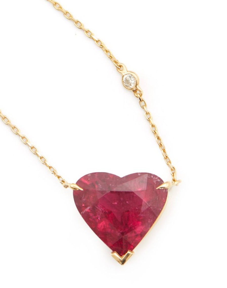 Jewelry YI Collection | Rubellite Coeur Supreme Necklace