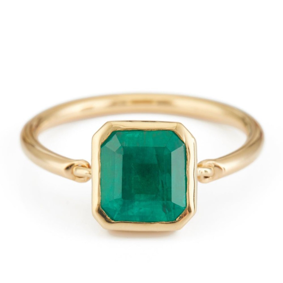 Jewelry YI Collection Something Bigger | Emerald Supreme Button Ring