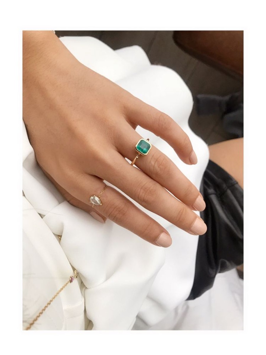 Jewelry YI Collection Something Bigger | Emerald Supreme Button Ring