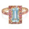 Jewelry YI Collection Something Bigger | Aquamarine & Pink Tourmaline Candy Ring