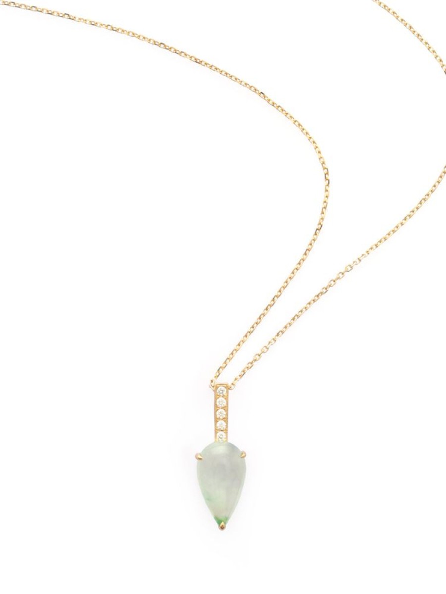 Jewelry YI Collection | Jade & Diamond Arrow Necklace