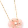 Jewelry YI Collection | Pink Opal & Diamond Flora Necklace