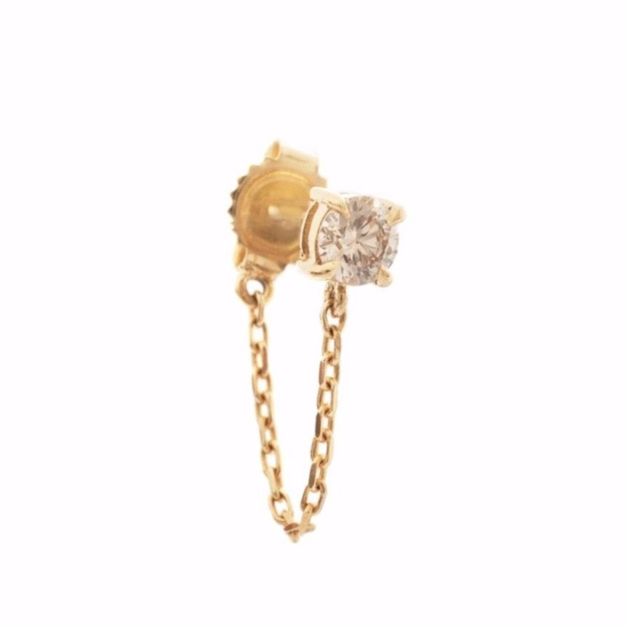 Jewelry YI Collection | Champagne Diamond Chain Earring