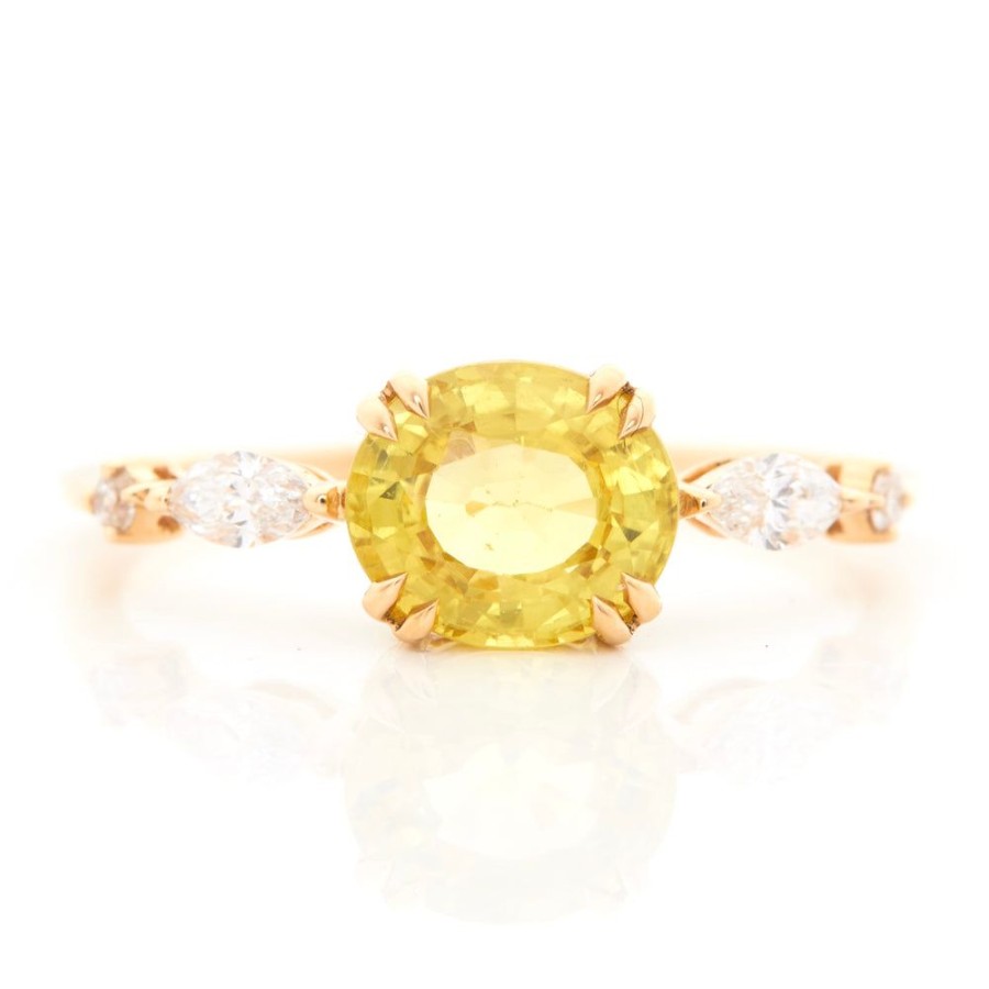 Jewelry YI Collection | Yellow Sapphire & Diamond Sunbeam Ring