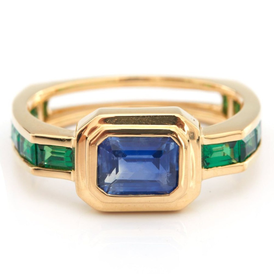 Jewelry YI Collection | Sapphire & Tsavorite Circa Ring