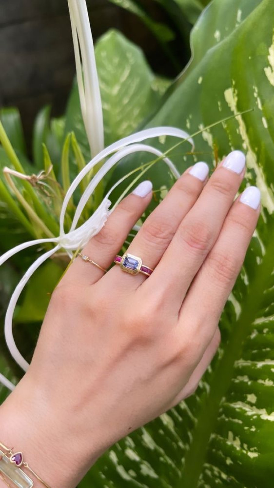 Jewelry YI Collection Something Bigger | Tanzanite & Ruby Circa Ring