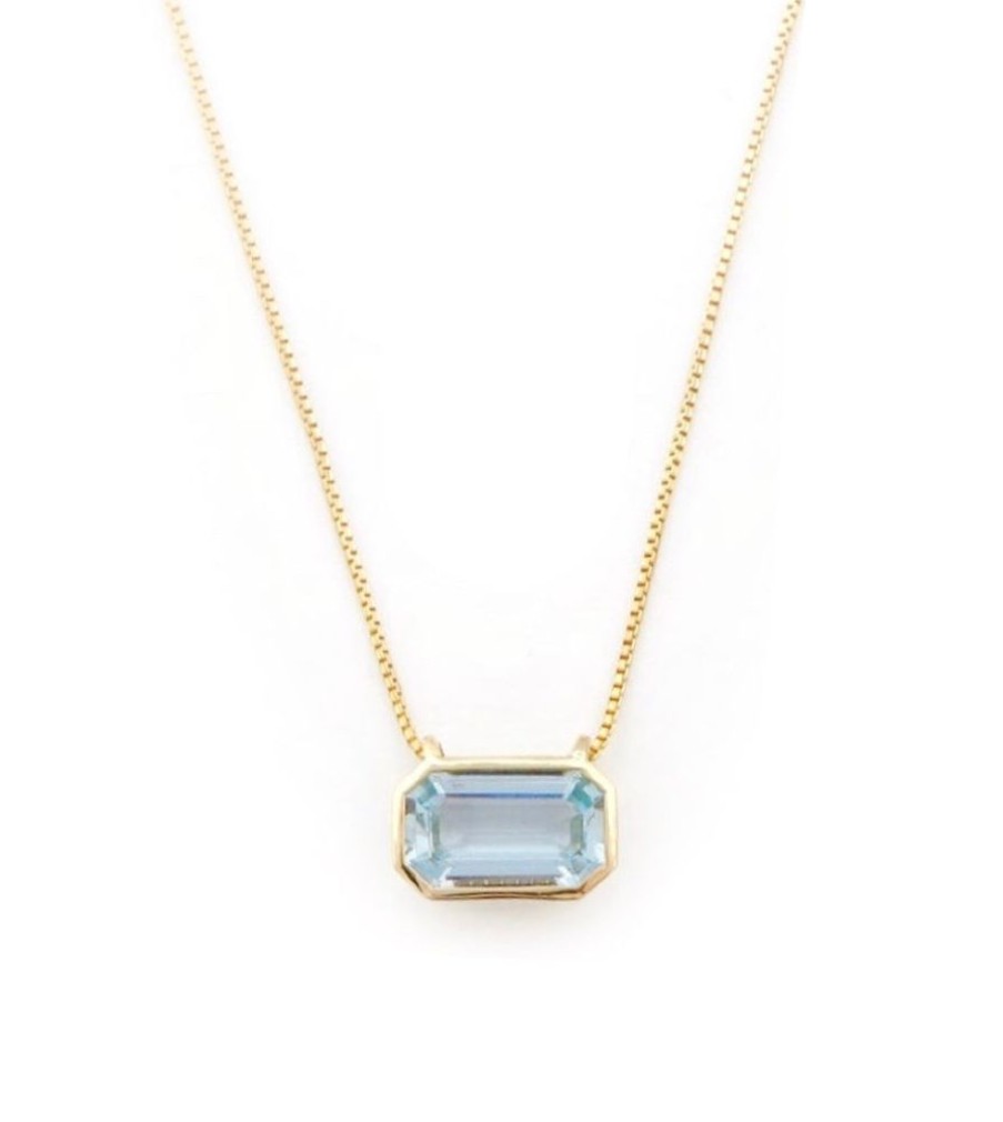 Jewelry YI Collection | Aquamarine Nouveau Necklace