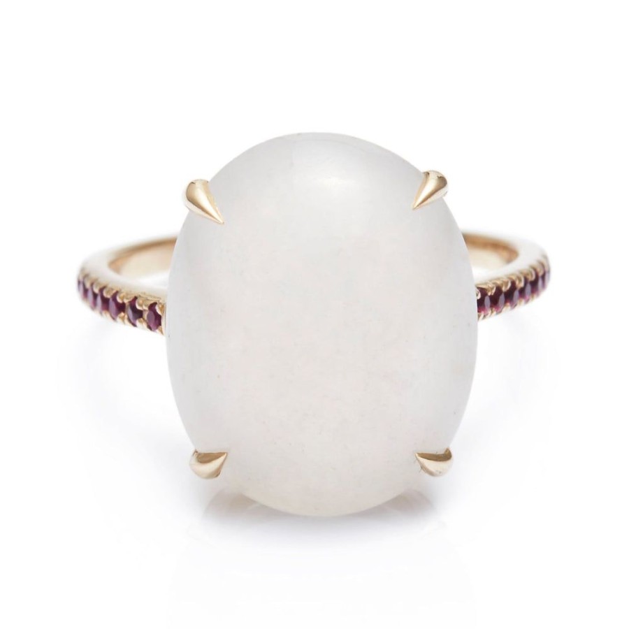 Jewelry YI Collection Something Bigger | Jade & Ruby Globe Ring