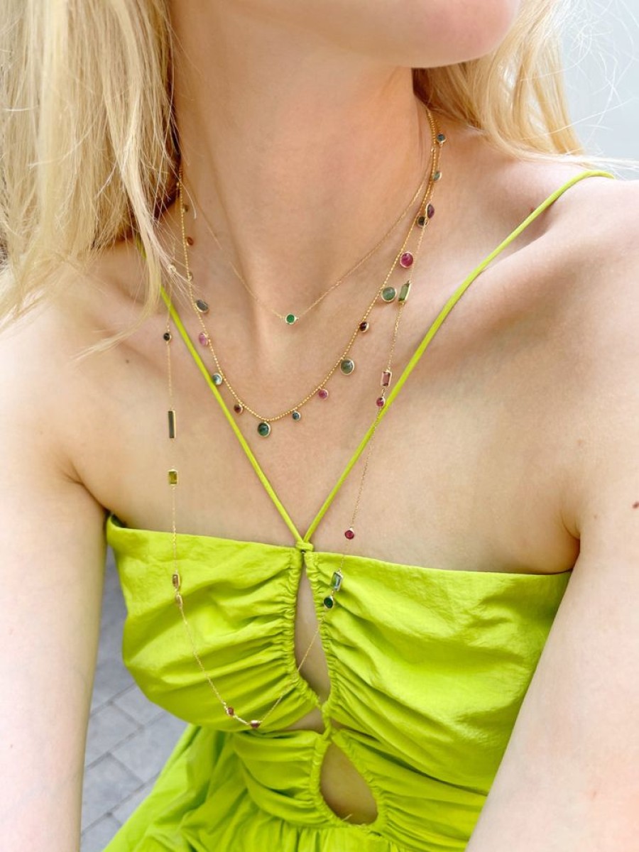 Jewelry YI Collection | Indicolite & Rubellite Eos Necklace