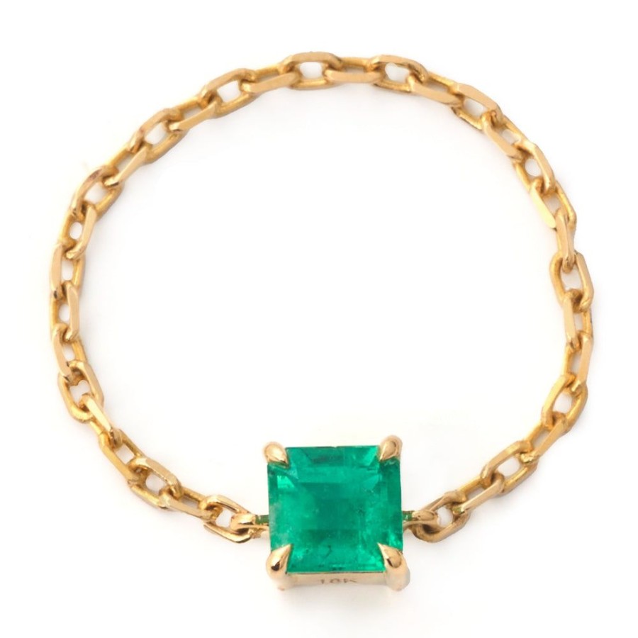 Jewelry YI Collection | Brazilian Emerald Chain Ring