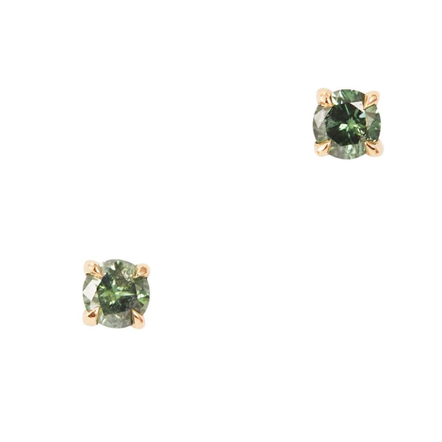 Jewelry YI Collection | Green Diamond Studs