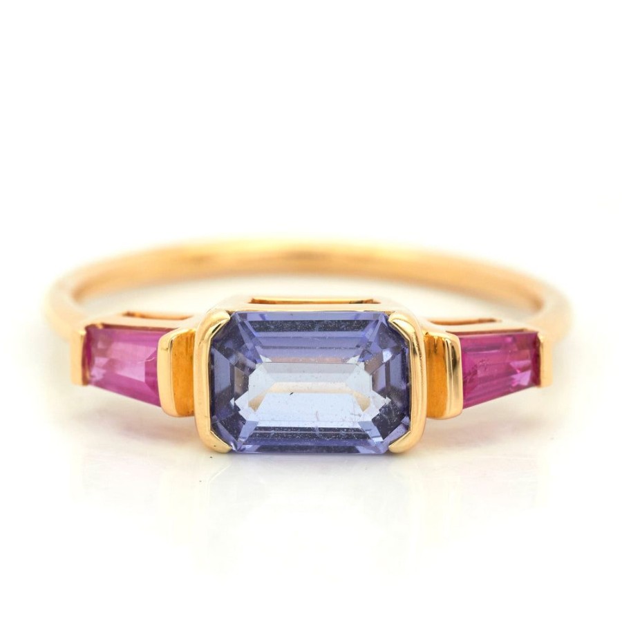 Jewelry YI Collection Something Bigger | Tanzanite & Ruby Ring