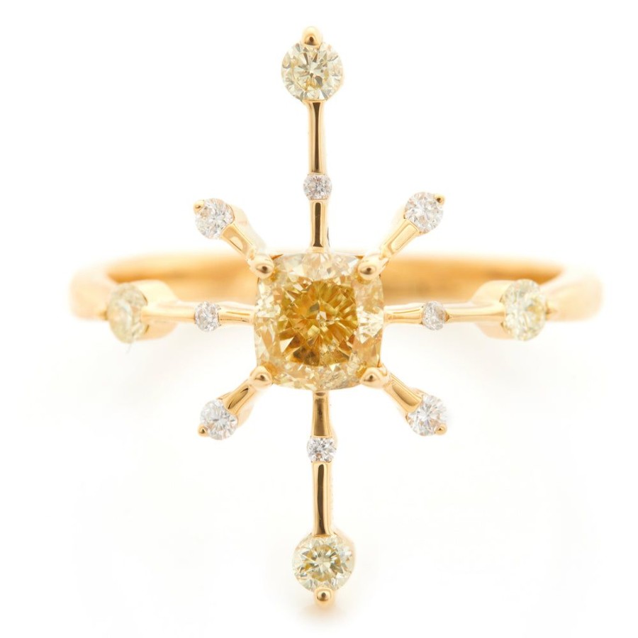 Jewelry YI Collection Something Bigger | Yellow Diamond Starburst Ring