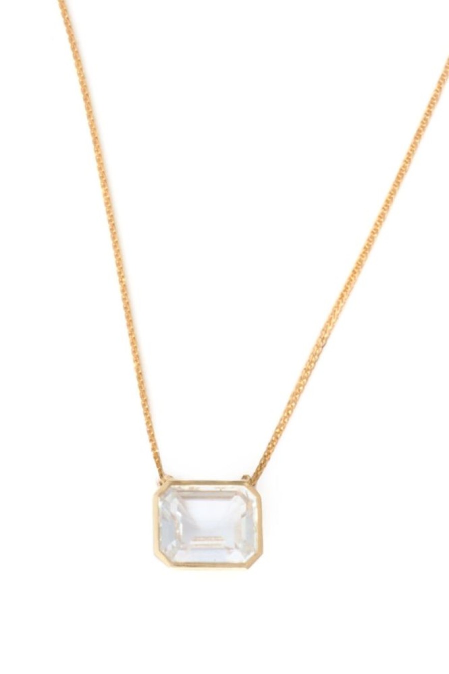 Jewelry YI Collection | White Topaz Leya Necklace