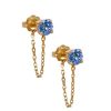 Jewelry YI Collection | Ceylon Sapphire Chain Earrings