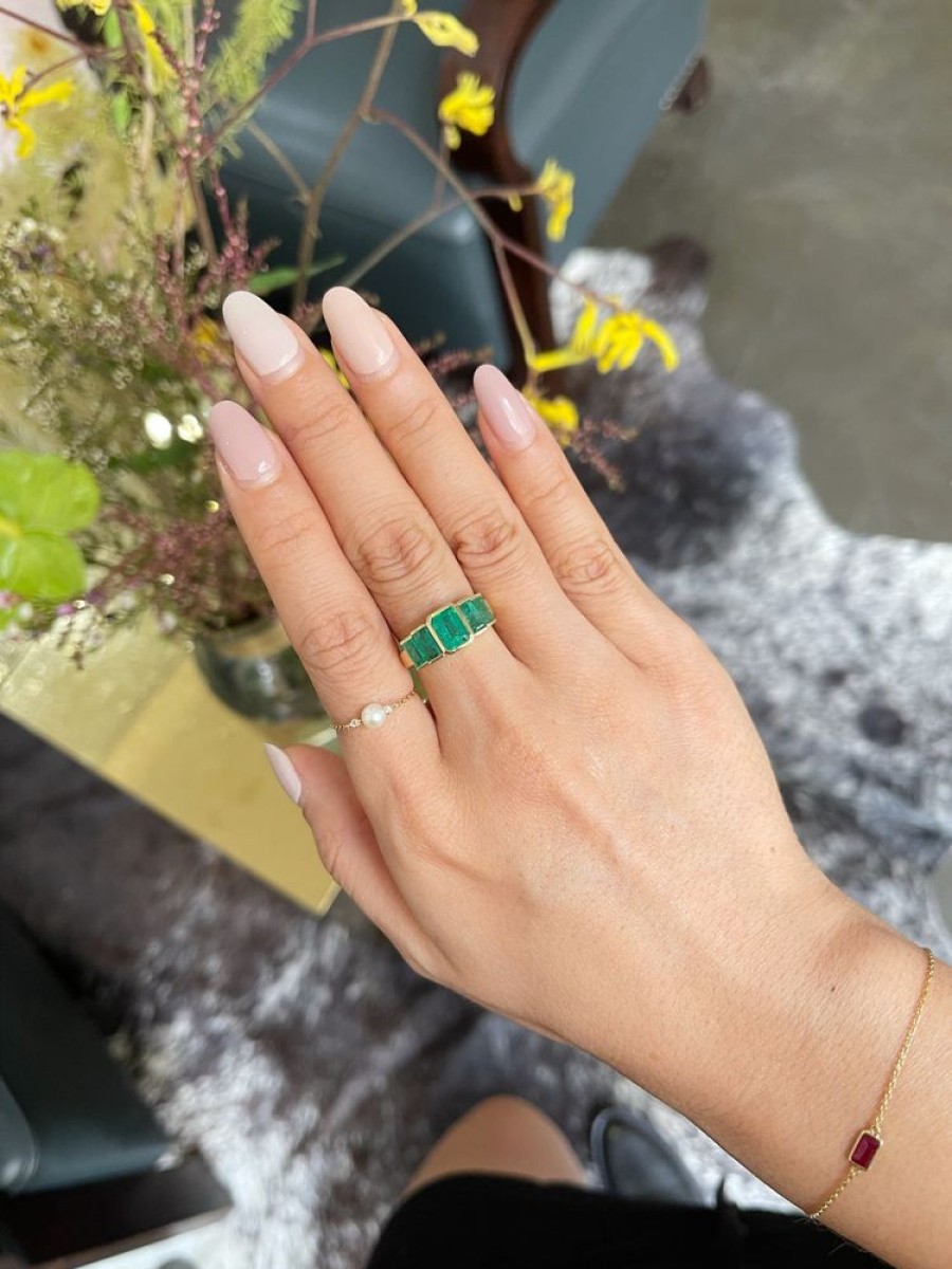 Jewelry YI Collection Something Bigger | Emerald Echo Ring