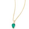 Jewelry YI Collection | Emerald & Diamond Arrow Necklace