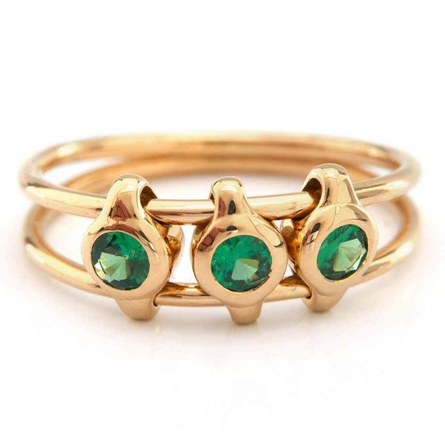 Jewelry YI Collection Triplets | Tsavorite Orbit Ring