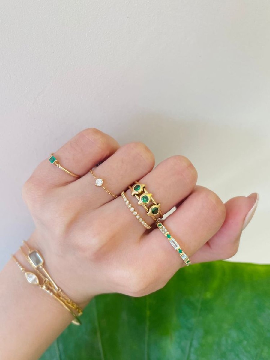 Jewelry YI Collection Triplets | Tsavorite Orbit Ring