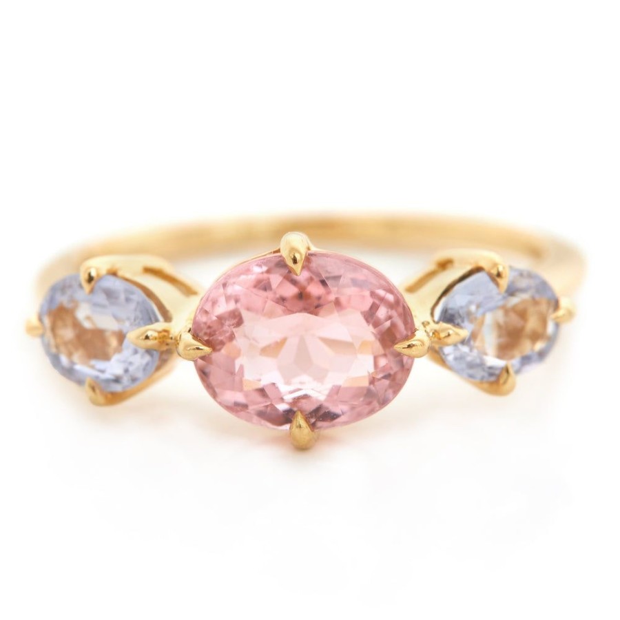 Jewelry YI Collection Triplets | Pink Tourmaline & Spinel Macaroon Ring