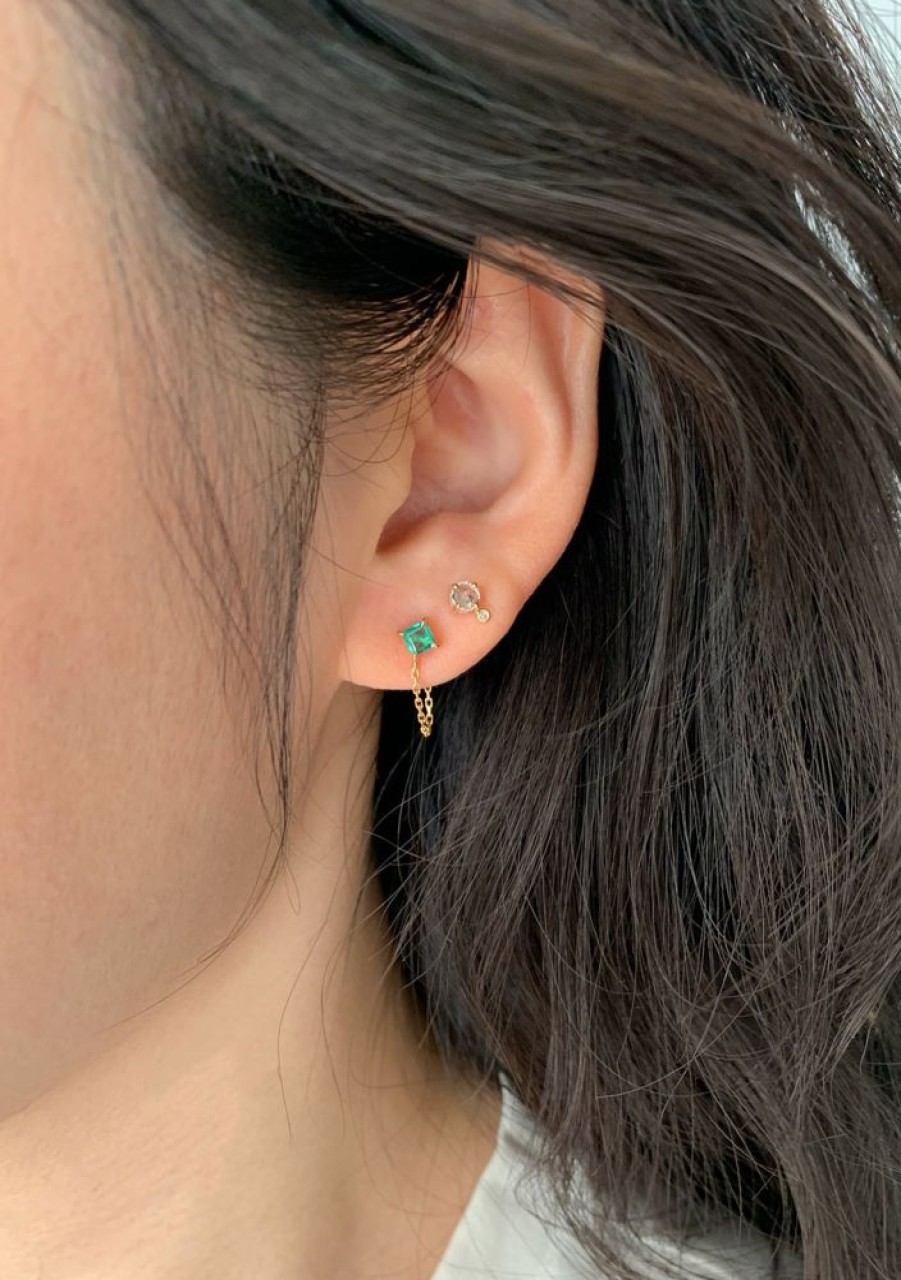 Jewelry YI Collection | Emerald Chain Earring