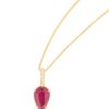 Jewelry YI Collection | Ruby & Diamond Arrow Necklace