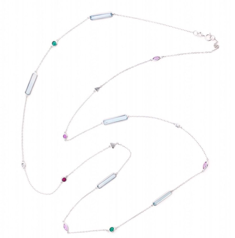 Jewelry YI Collection | Aquamarine Icicles Necklace