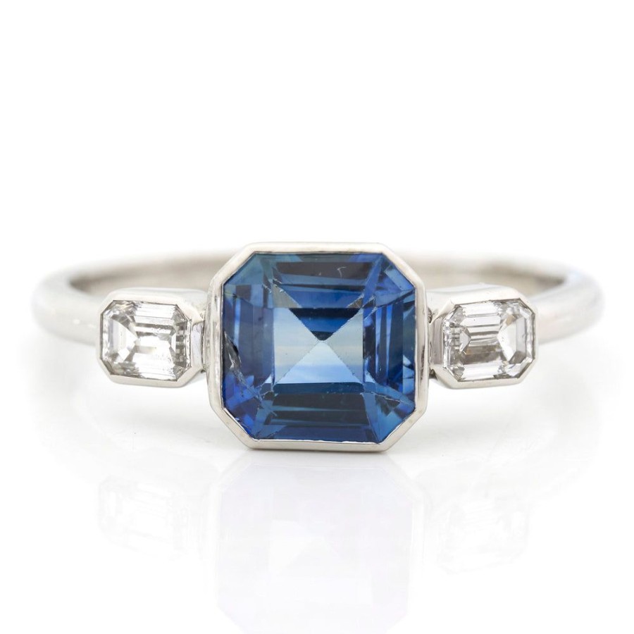 Jewelry YI Collection Something Bigger | Ceylon Sapphire & Diamond Everlasting Ring