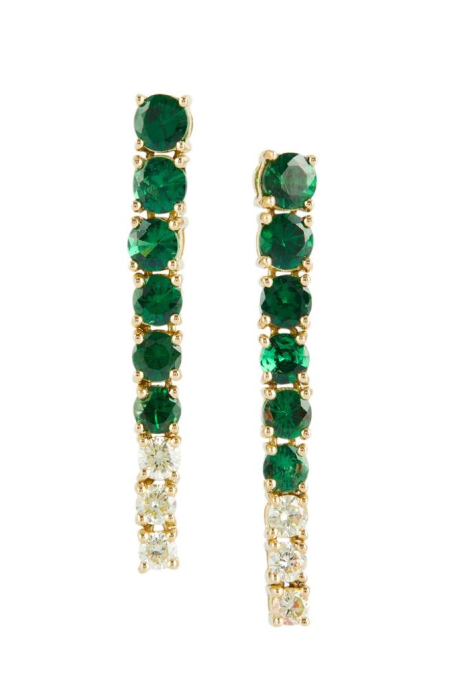 Jewelry YI Collection | Tsavorite & Canary Diamond Dream Links Earrings