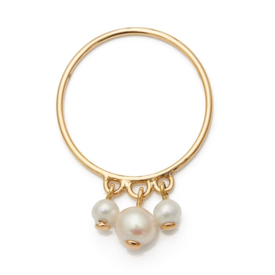 Jewelry YI Collection Triplets | Pearl Triplet Ring