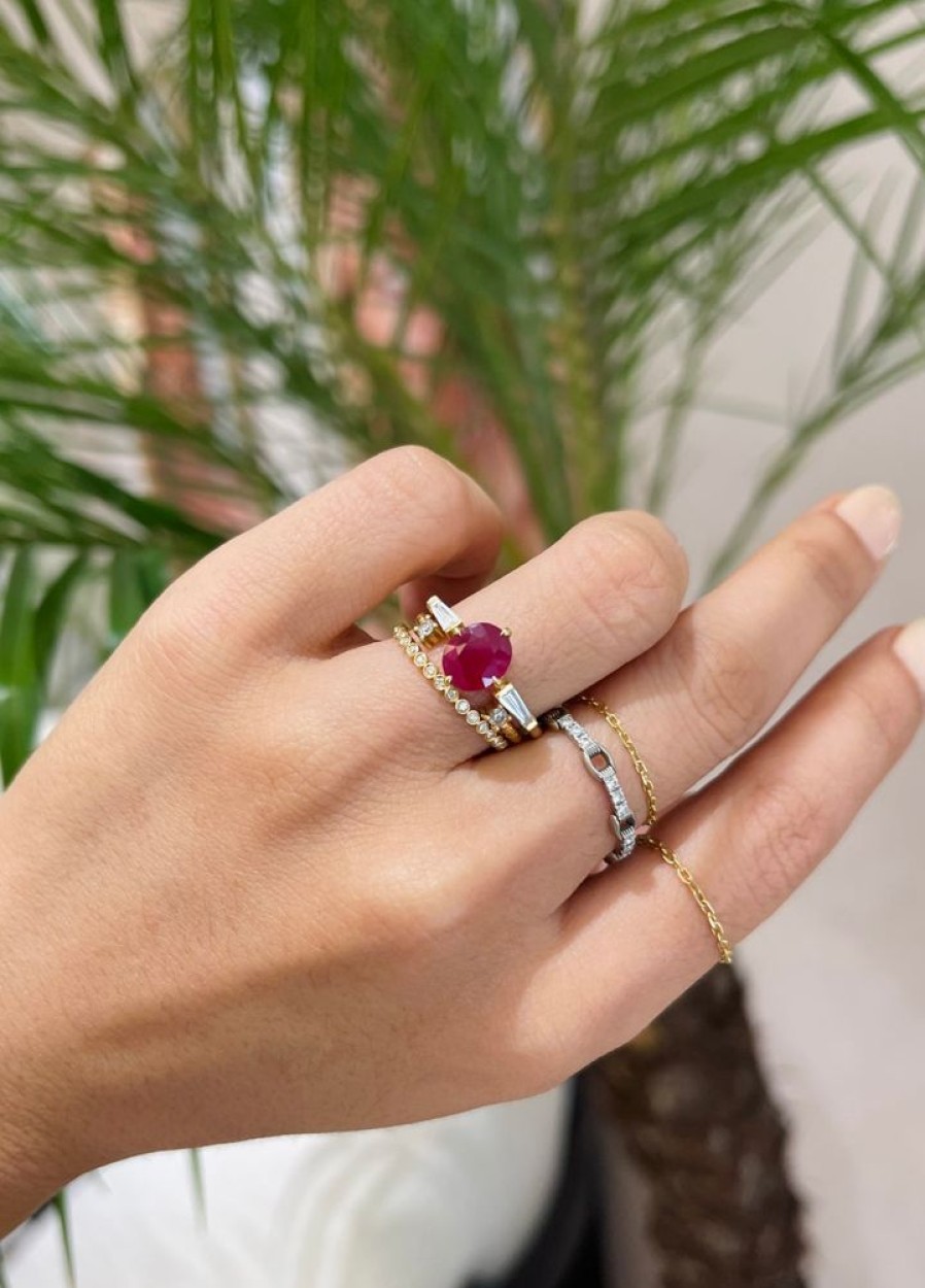 Jewelry YI Collection Something Bigger | Ruby & Diamond Eternal Ring