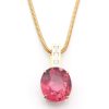 Jewelry YI Collection | Rubellite And Diamond Supreme Pendant Necklace