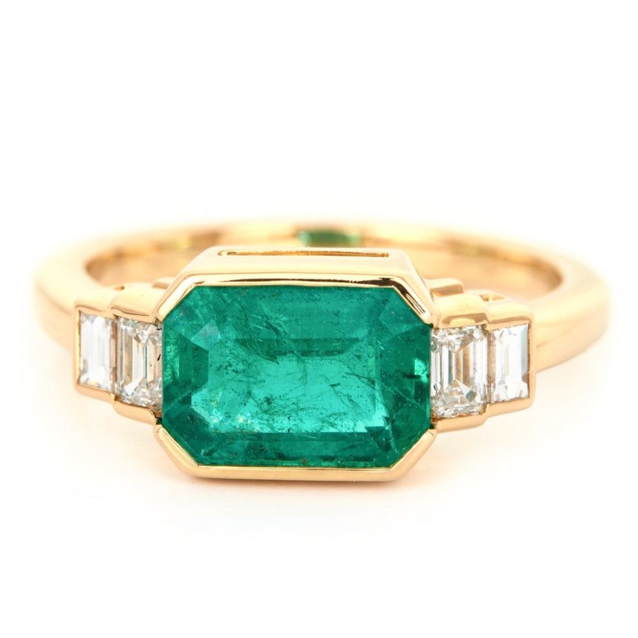 Jewelry YI Collection Something Bigger | Emerald & Diamond Eternal Ring