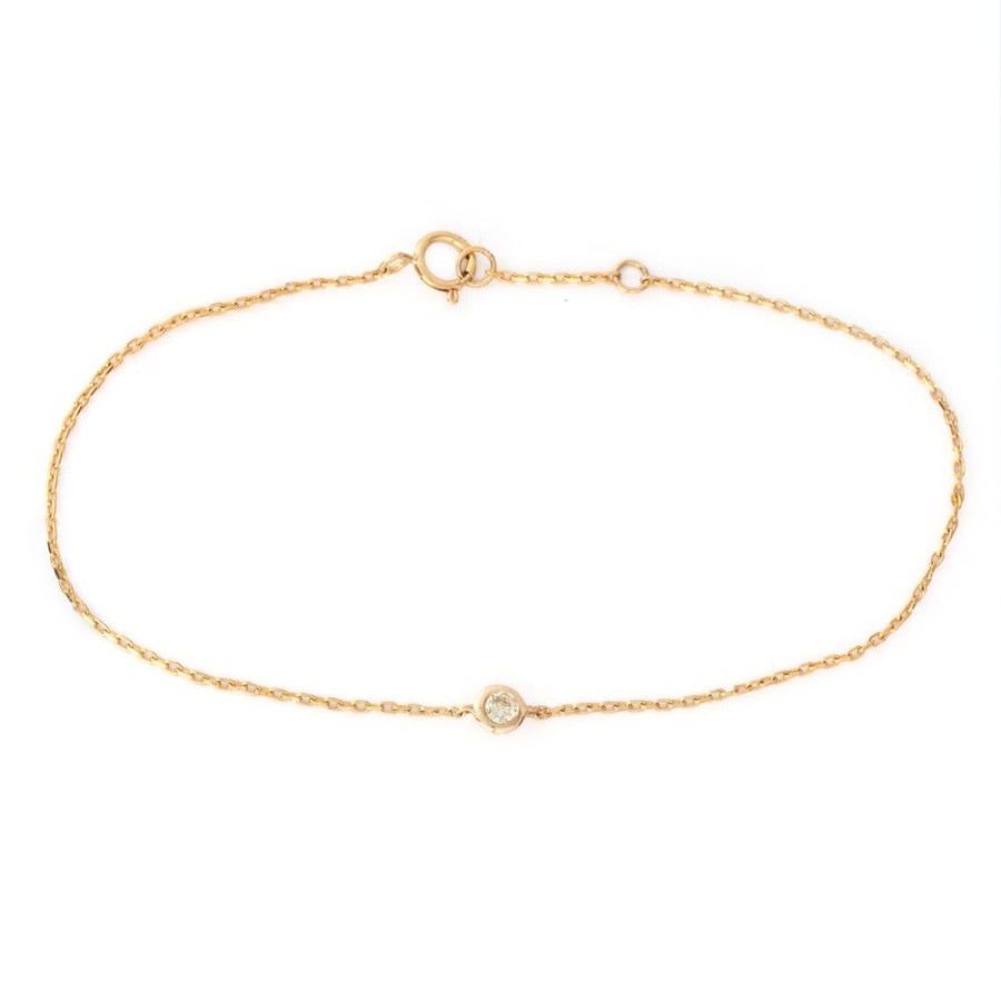 Jewelry YI Collection | Diamond Petite Button Bracelet