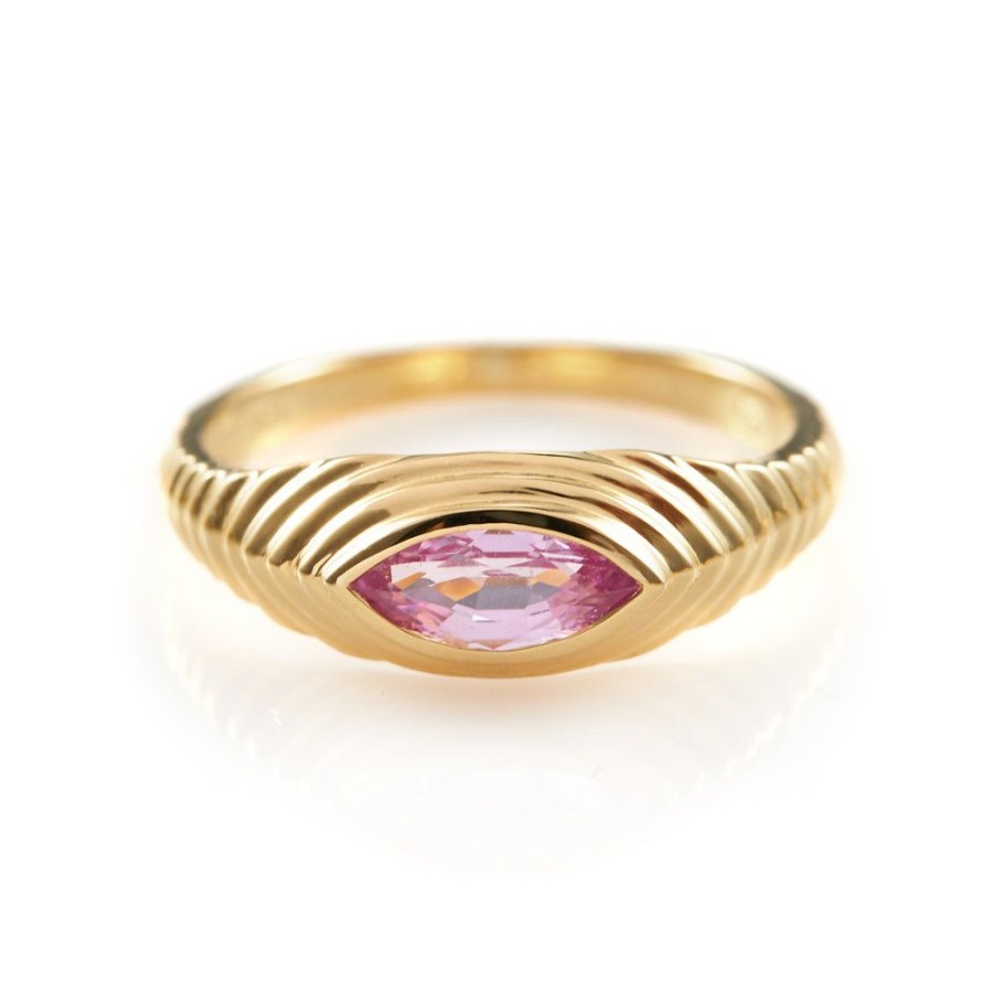 Jewelry YI Collection Single Gemstones | Pink Sapphire Pyramid Eye Ring