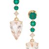 Jewelry YI Collection | Emerald & Diamond & Morganite Arrows Earrings