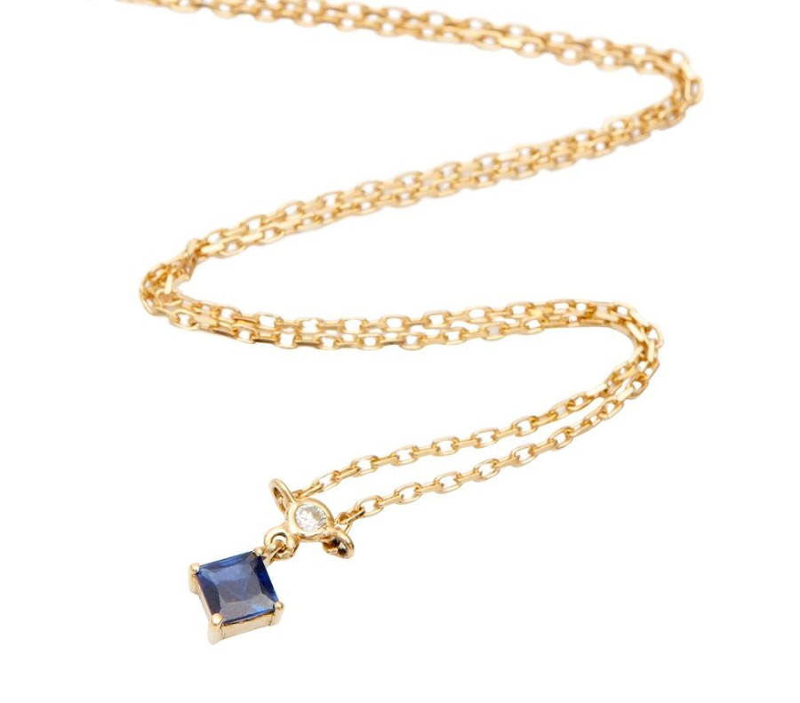 Jewelry YI Collection | Sapphire & Diamond Whispers Necklace