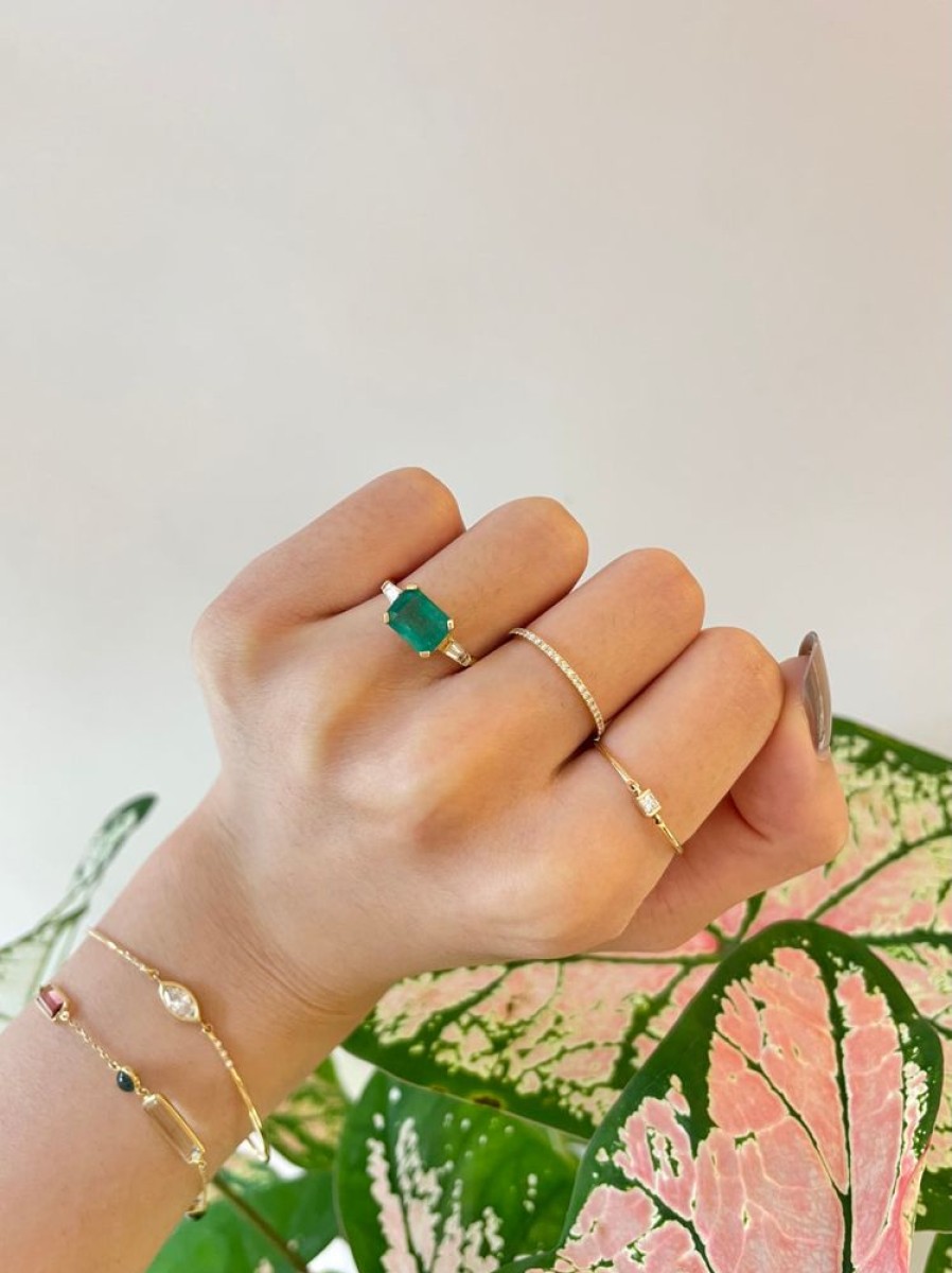 Jewelry YI Collection | Emerald & Diamond Eternal Ring