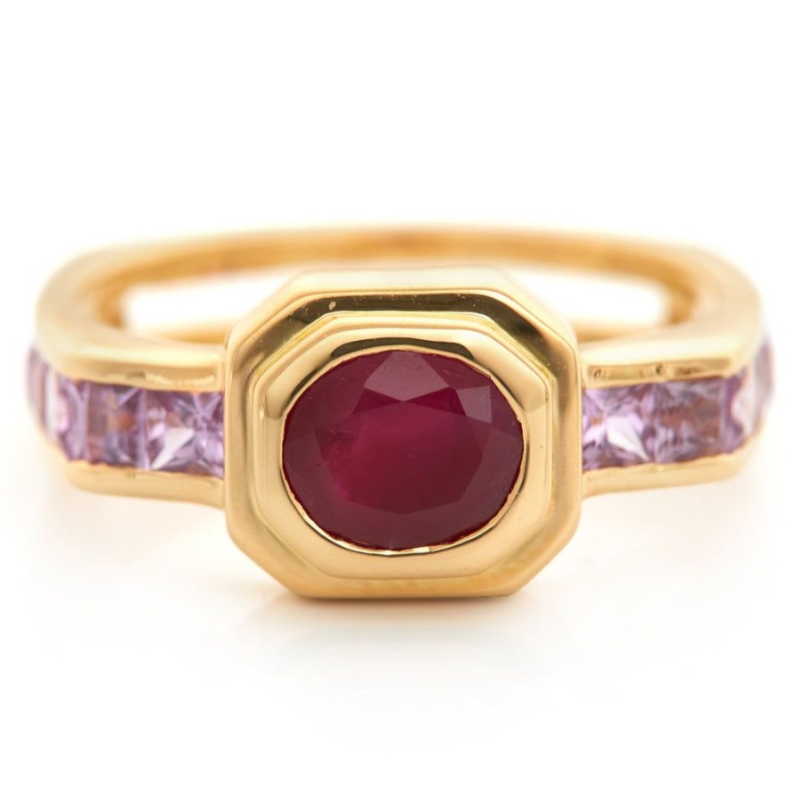 Jewelry YI Collection Something Bigger | Ruby & Pink Sapphire Circa Ring