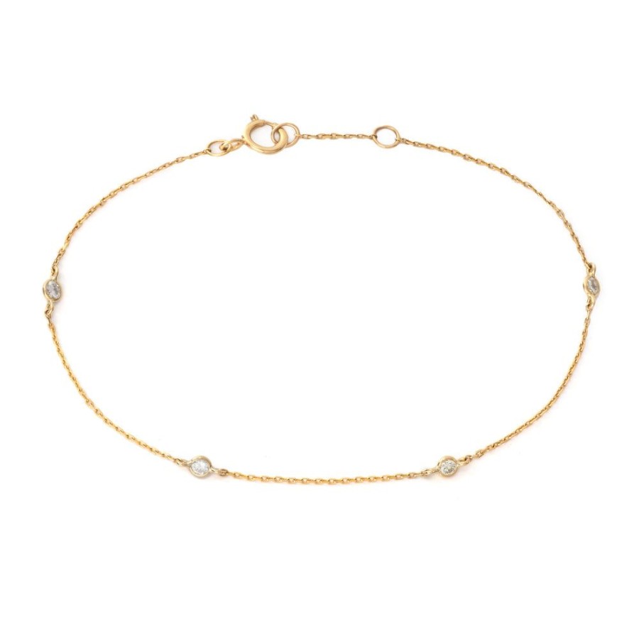 Jewelry YI Collection | Petite Diamond Dot Bracelet