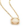 Jewelry YI Collection | Opal & Diamond Portrait Necklace