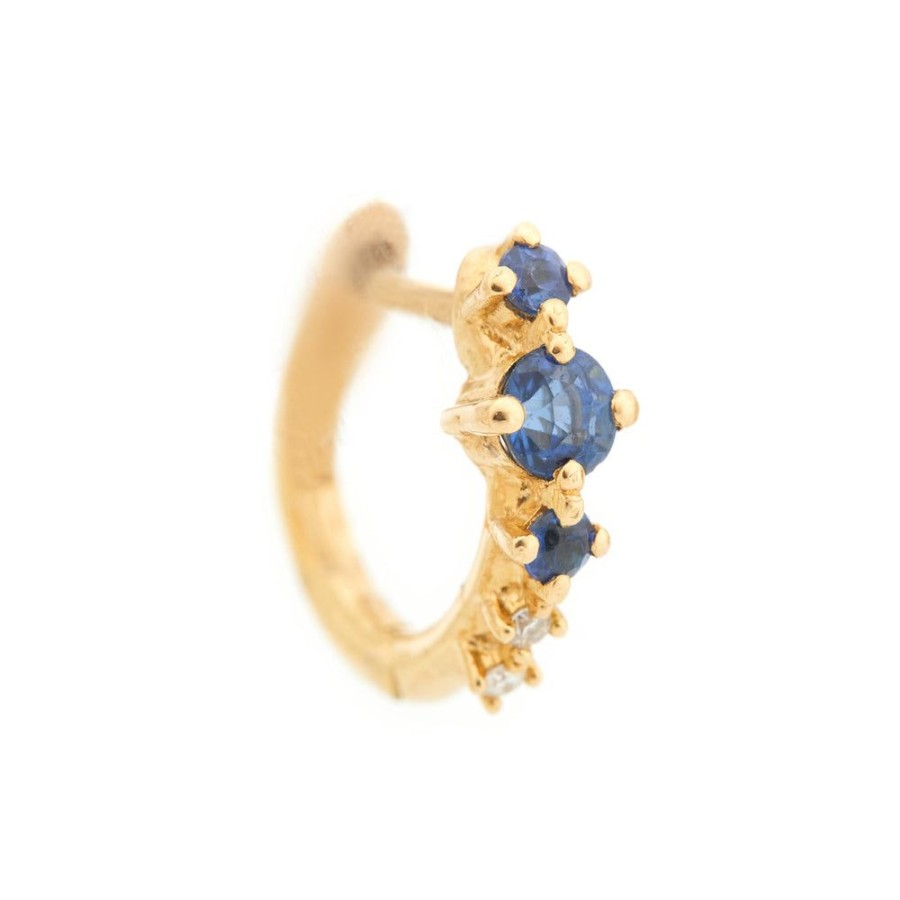 Jewelry YI Collection | Sapphire & Diamond Stardust Hoop