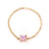 Jewelry YI Collection Single Gemstones | Pink Sapphire Chain Ring