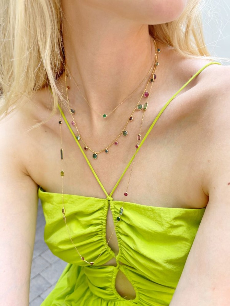 Jewelry YI Collection | Indicolite & Rubellite Eos Necklace