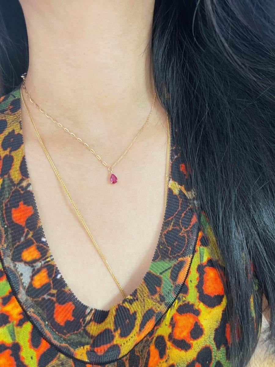 Jewelry YI Collection | Lucky Ruby Duo Necklace