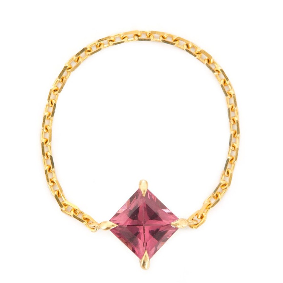 Jewelry YI Collection Single Gemstones | Rhodolite Chain Ring